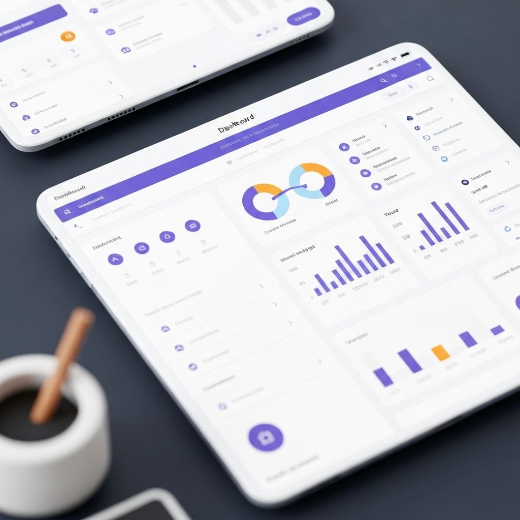 Pratinjau antarmuka modern buatan Primrose X Studio